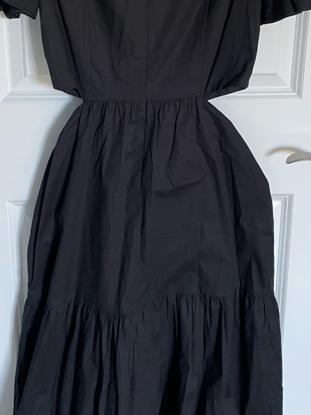 WAYF Women's Black Plaza Cut Out Tiered Maxi Dress Size Small 54424 - Picture 12 of 16